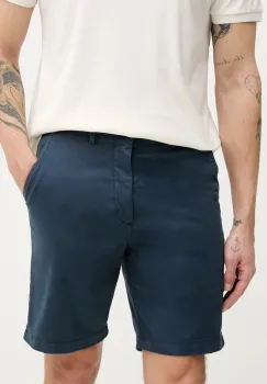 Pepe Jeans pantaloni scurti REGULAR CHINO SHORT barbati, culoarea bleumarin, PM801181 imagine