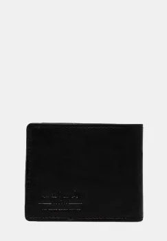 Pepe Jeans portofel de piele TATE WALLET barbati, culoarea negru, PM070387 imagine