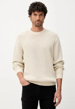 Pepe Jeans pulover de bumbac culoarea bej, calduros, PM7000022 imagine
