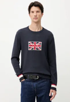 Pepe Jeans pulover de bumbac culoarea bleumarin, PM7000018 imagine
