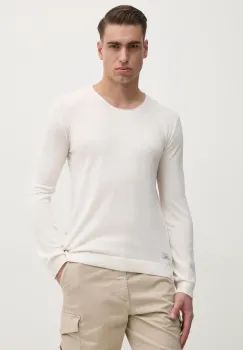 Pepe Jeans pulover din amestec de in LAYNE barbati, culoarea bej, light, PM702519 imagine