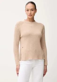 Pepe Jeans pulover din amestec de lana culoarea bej, PL7000056 imagine