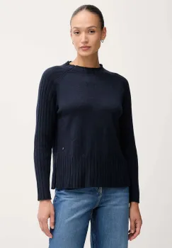 Pepe Jeans pulover din amestec de lana culoarea bleumarin, PL7000056 imagine