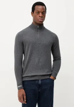 Pepe Jeans pulover din amestec de lana culoarea gri, light, cu turtleneck, PM7000012 imagine