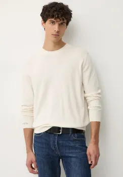 Pepe Jeans pulover din amestec de lana NEW ANDRE CREW NECK barbati, culoarea bej, light, PM702469 imagine