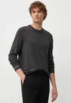 Pepe Jeans pulover din amestec de lana NEW ANDRE CREW NECK barbati, culoarea gri, light, PM702469 imagine