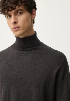 Pepe Jeans pulover din amestec de lana NEW ANDRE TURTLE NECK barbati, culoarea gri, light, cu guler, PM702470 imagine