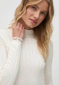 Pepe Jeans pulover IZABEL TURTLENECK femei, culoarea bej, PL702224 imagine