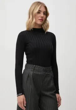 Pepe Jeans pulover IZABEL TURTLENECK femei, culoarea negru, PL702224 imagine