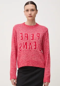 Pepe Jeans pulover PANDORA femei, culoarea rosu, PL702270 imagine