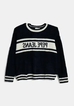 Pepe Jeans pulover pentru copii din amestec de lana WRENLEY culoarea albastru marin, PG701103 imagine