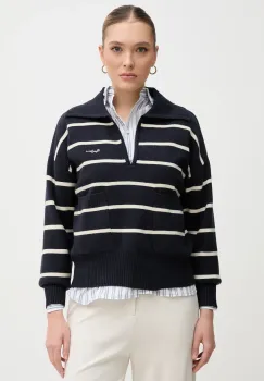 Pepe Jeans pulover PRISCILLA femei, culoarea albastru marin, light, PL702272 imagine