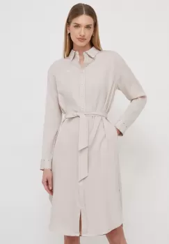 Pepe Jeans rochie AGNES culoarea bej, mini, drept imagine