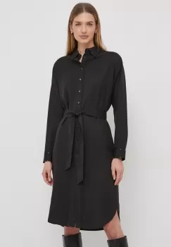 Pepe Jeans rochie AGNES culoarea negru, mini, drept imagine