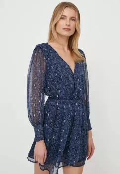 Pepe Jeans rochie Camille culoarea albastru marin, mini, evazati imagine