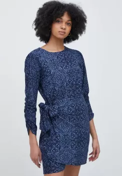 Pepe Jeans rochie CLARIN culoarea albastru marin, mini, drept, PL953535 imagine