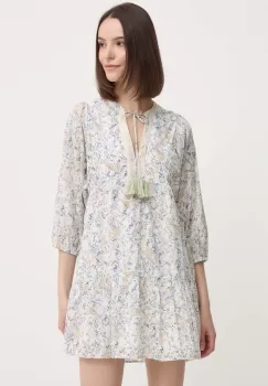 Pepe Jeans rochie din bumbac MAISIE culoarea bej, mini, evazati, PL953563 imagine