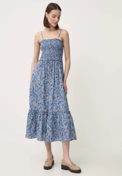 Pepe Jeans rochie din bumbac MARIELA midi, evazati, PL953582 imagine