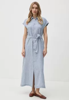 Pepe Jeans rochie din in MAYA maxi, drept, PL953555 imagine