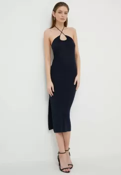 Pepe Jeans rochie Fabiana culoarea albastru marin, mini, drept imagine