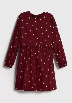 Pepe Jeans rochie fete culoarea bordo, mini, evazati imagine