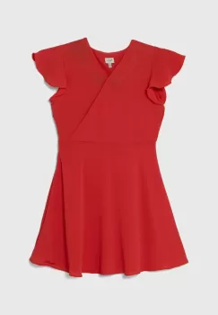 Pepe Jeans rochie fete RACHNA culoarea rosu, mini, evazati imagine