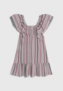 Pepe Jeans rochie fete REGINA culoarea violet, mini, evazati imagine