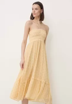 Pepe Jeans rochie MADISON culoarea galben, mini, evazati, PL901141 imagine