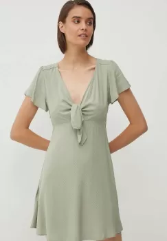 Pepe Jeans rochie NANI culoarea verde, mini, evazati, PL953568 imagine