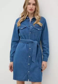 Pepe Jeans rochie REGULAR DENIM DRESS mini, drept, PL953581HT8 imagine