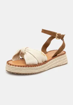 Pepe Jeans sandale KATE BASS femei, culoarea bej, cu platforma, PLS90690 imagine