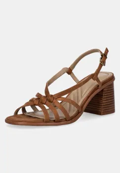 Pepe Jeans sandale ZOWI SUEDE culoarea maro, PLS90703 imagine