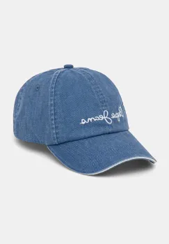 Pepe Jeans sapca de baseball din bumbac WEI CAP cu imprimeu, PL040364 imagine