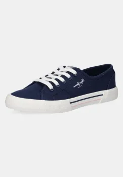 Pepe Jeans tenisi BRADY BASIC W femei, culoarea albastru marin, PLS31287 imagine