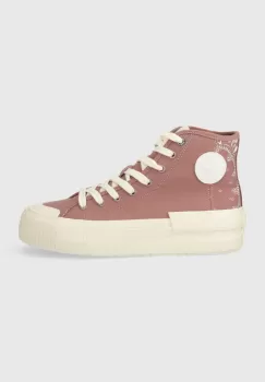 Pepe Jeans tenisi PLS31554 femei, culoarea roz, SAMOI DIVIDED imagine