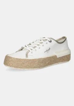 Pepe Jeans tenisi SAMOI MIX culoarea alb, PLS31595 imagine