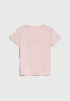 Pepe Jeans tricou de bumbac pentru copii NINA culoarea roz imagine