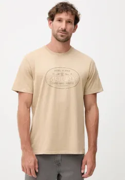 Pepe Jeans tricou din bumbac ANDER barbati, culoarea bej, cu imprimeu, PM509621 imagine