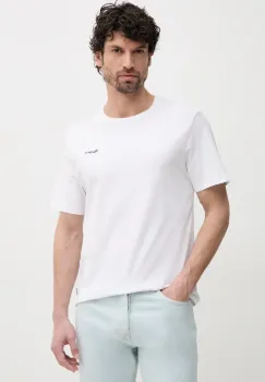 Pepe Jeans tricou din bumbac BACK CLAG barbati, culoarea alb, cu imprimeu, PM509921 imagine