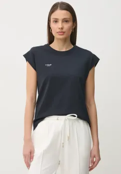 Pepe Jeans tricou din bumbac BLOOMA femei, culoarea albastru marin, PL506030 imagine
