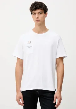 Pepe Jeans tricou din bumbac culoarea alb, cu imprimeu, PM5010095 imagine