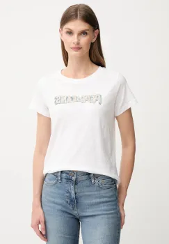 Pepe Jeans tricou din bumbac culoarea alb, PL5000013 imagine