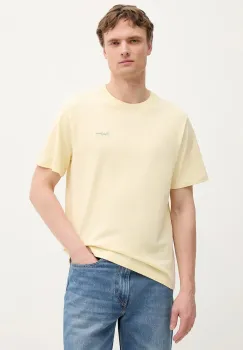 Pepe Jeans tricou din bumbac culoarea galben, uni, PM509741 imagine