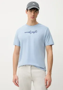 Pepe Jeans tricou din bumbac Eggo barbati, cu imprimeu, PM508208 imagine