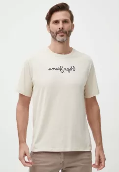 Pepe Jeans tricou din bumbac Eggo barbati, culoarea gri, cu imprimeu imagine