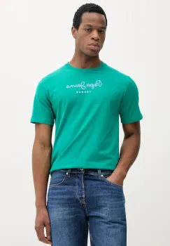 Pepe Jeans tricou din bumbac Eggo barbati, culoarea verde, cu imprimeu, PM508208 imagine