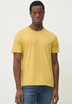 Pepe Jeans tricou din bumbac Jacko barbati, culoarea galben, uni imagine