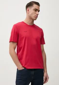 Pepe Jeans tricou din bumbac Jacko barbati, culoarea portocaliu, neted imagine