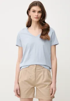 Pepe Jeans tricou din bumbac MACY V-NECK femei, PL506051 imagine