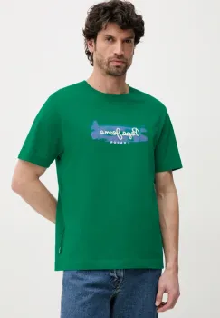 Pepe Jeans tricou din bumbac PICTHON barbati, culoarea verde, cu imprimeu, PM509782 imagine